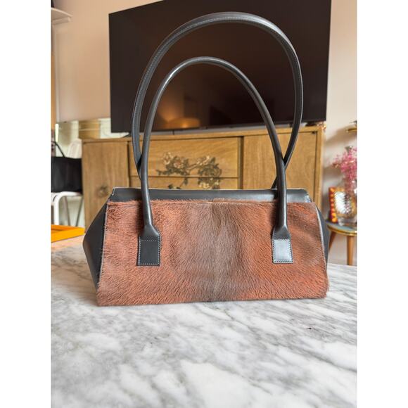 Kieselstein-Cord Exotic Leather Relic Mosaic Ponyhair Tote - Picture 2 of 10